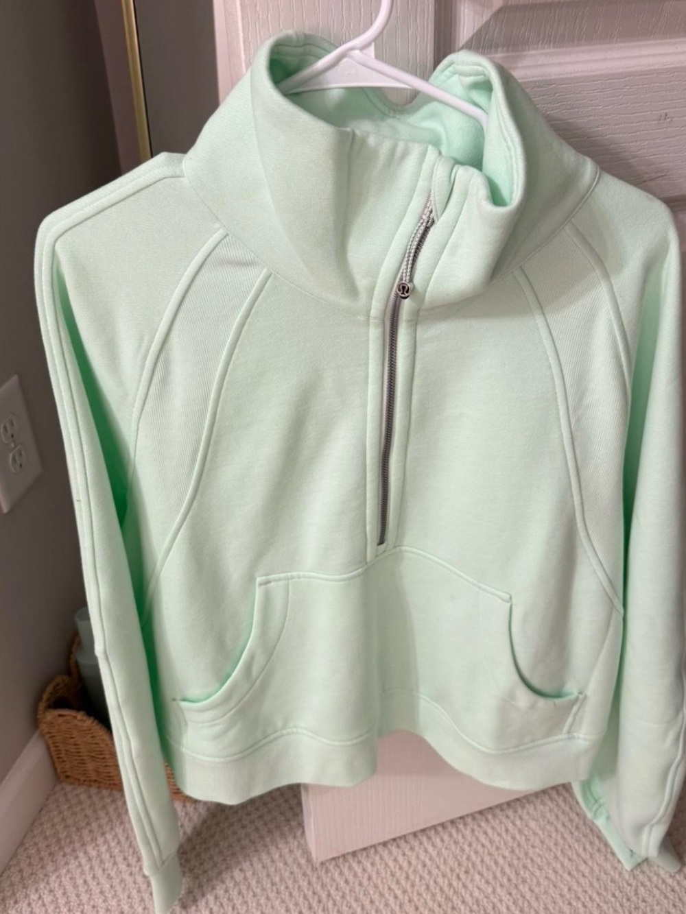 lululemon athletica Mint Green Half-Zip Pullover Hoodie
